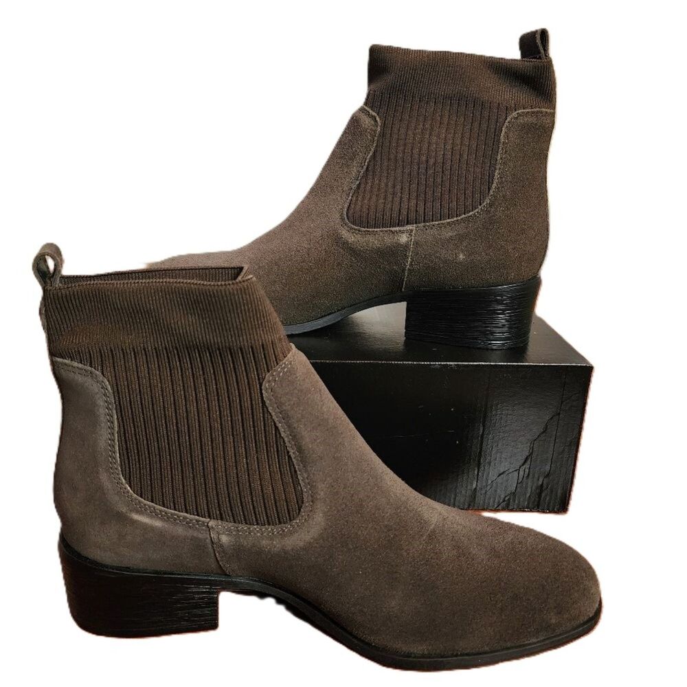 New Kenneth Cole Reaction Salt Sock Chelsea Boot Brown - Size 10 NWOB